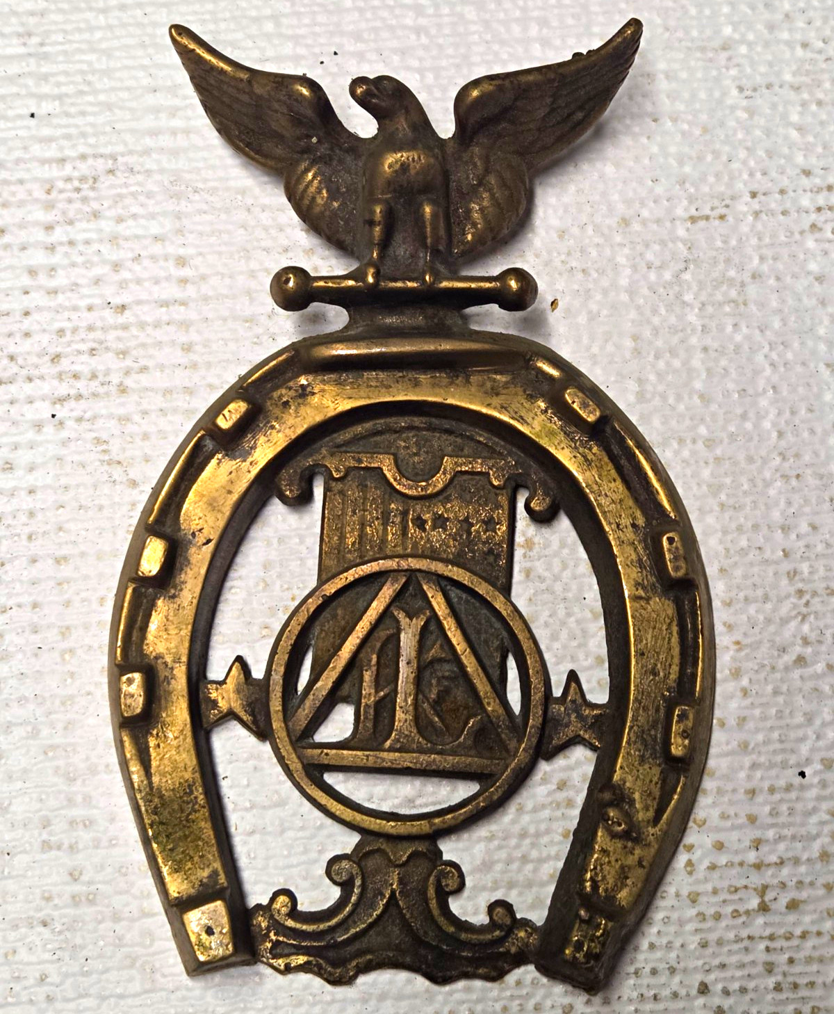 Antique Knights of Labor (KL) union cast metal plaque,  