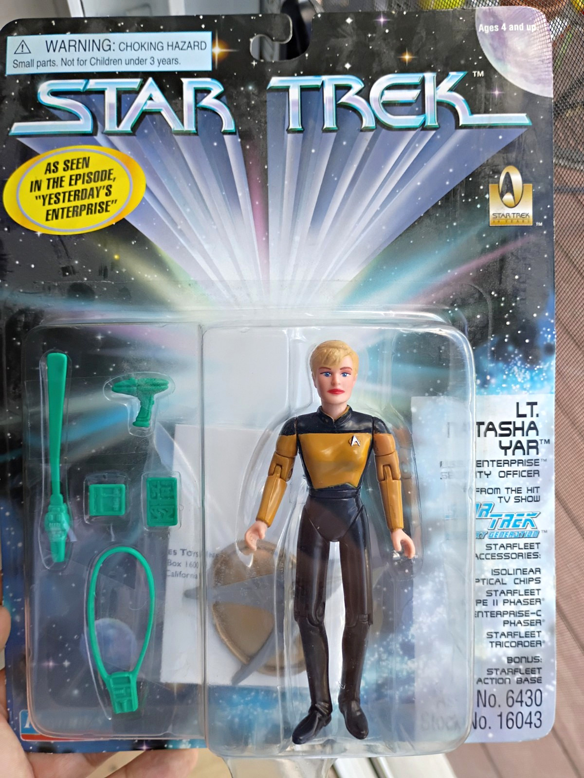 Playmates Star Trek  Lt. Tasha Yar RARE 1701 Yesterday's Enterprise #000961