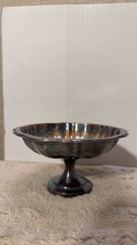 Vintage Wm. A. Rogers Silver-Plated Pedestal Bowl
