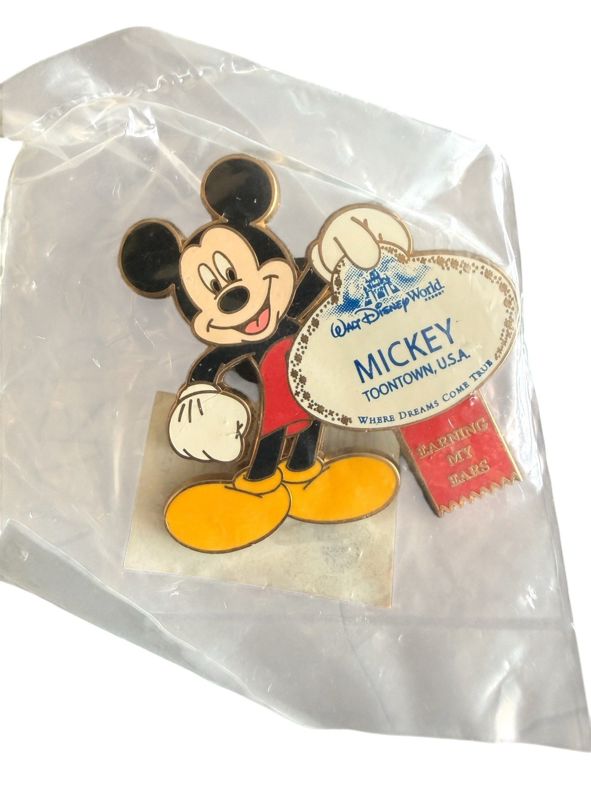 WDW Mickey Mouse AP Earning My Ears Cast Member Exclusive 2006 Toontown 41373