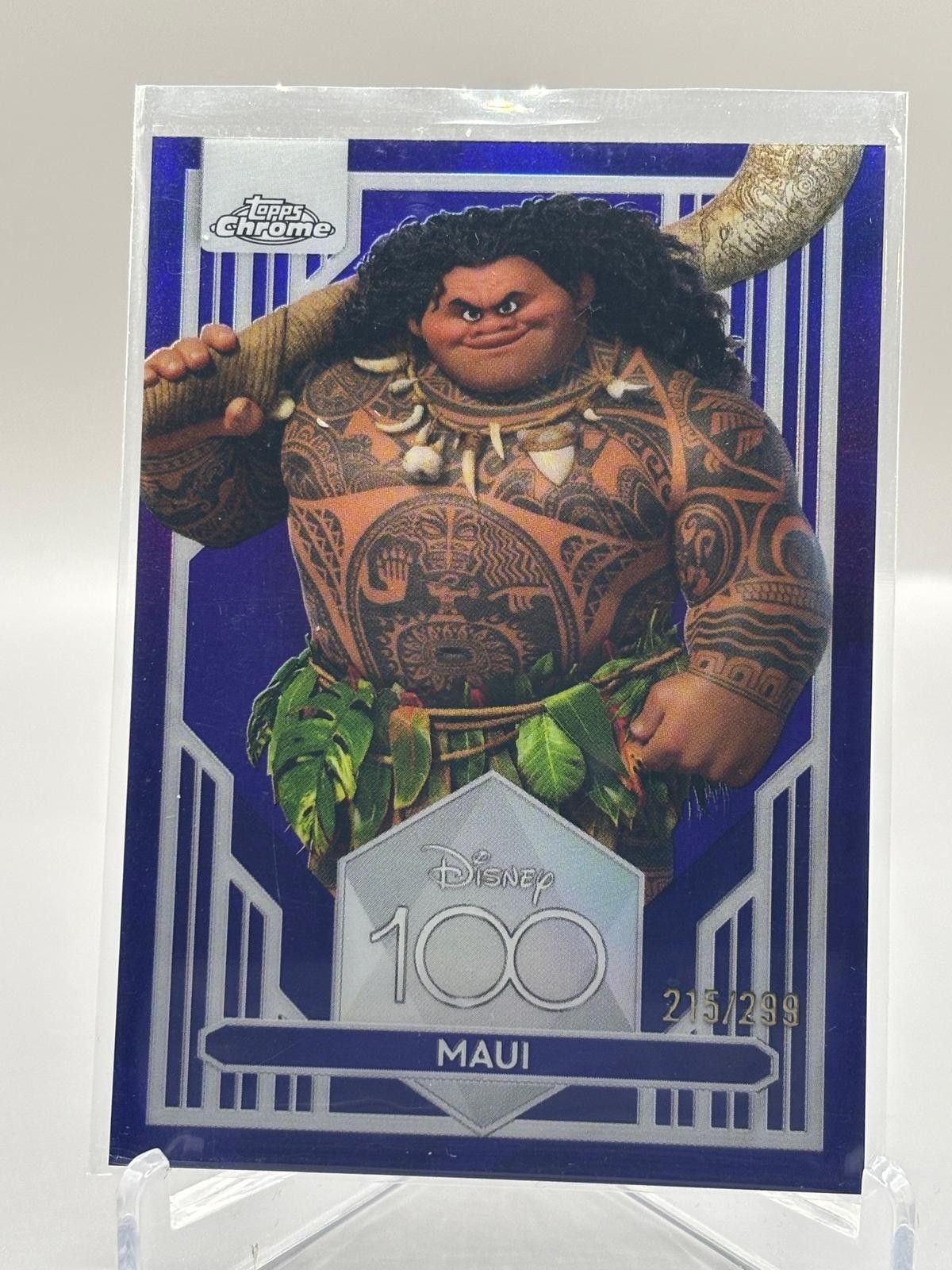 Maui 2023 Topps Chrome Disney 100 #26 Purple Refractor #/299 Maui 2023 Topps Chrome Disney 100 #26 Purple Refractor #/299