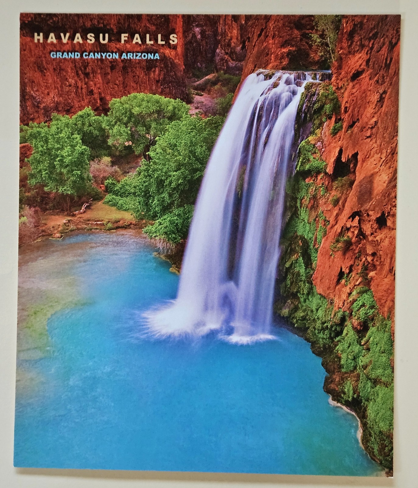 Arizona Postcards. Havasu Falls. Grand Canyon Arizona 
