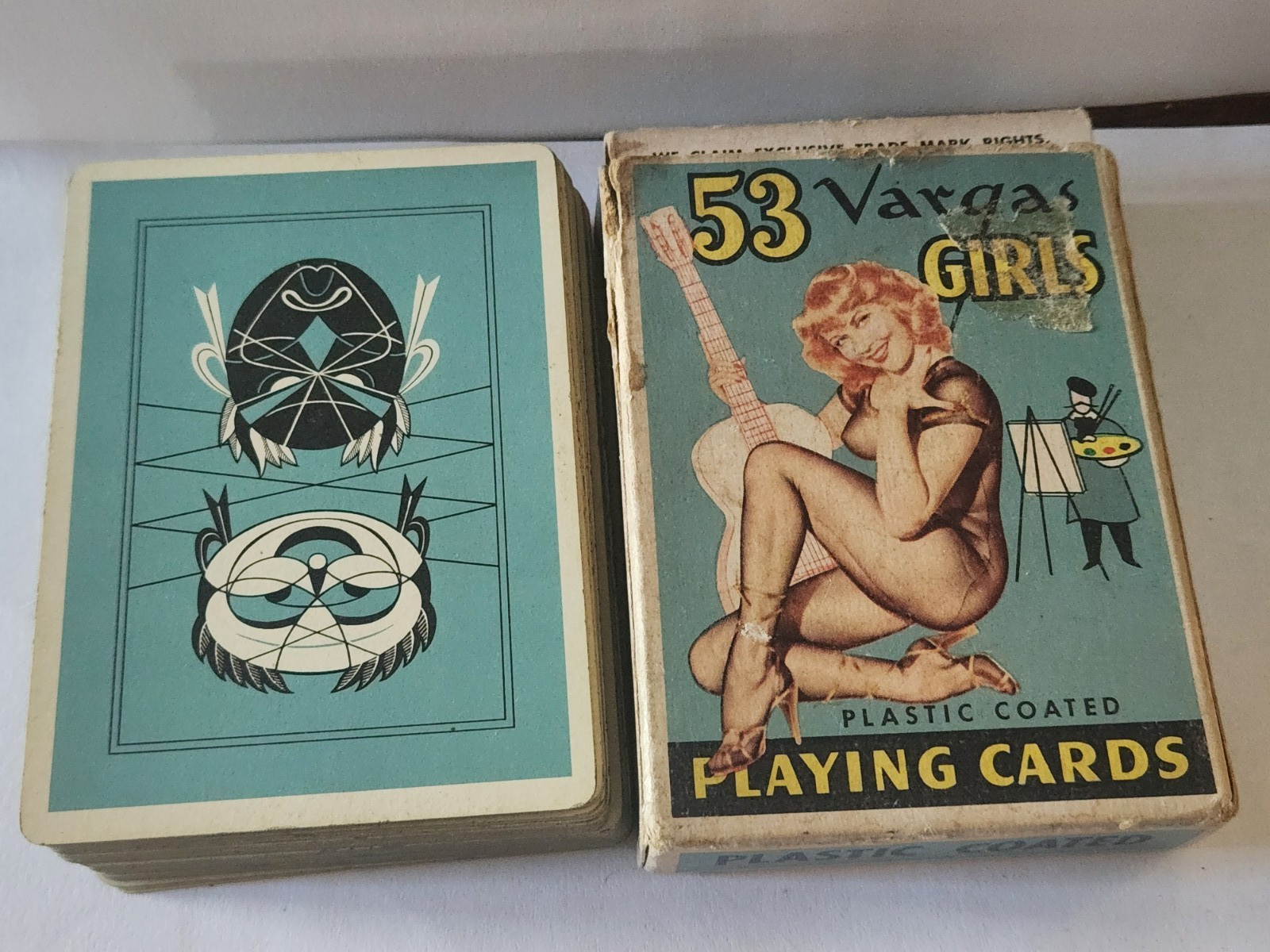 Vintage 1953 “53 VARGAS GIRLS” Playing Cards Includes Jokers 54 cards total