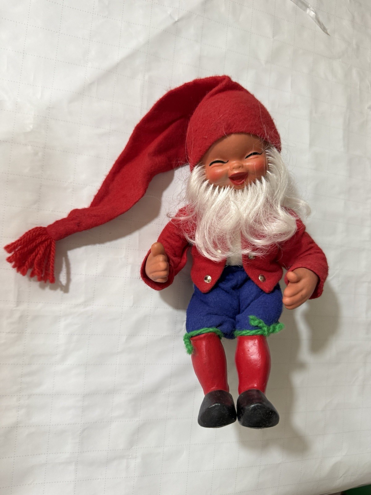 Vintage Signed Pc. Arne Hasle Norwegian Christmas Gnome Boy Norge Latex