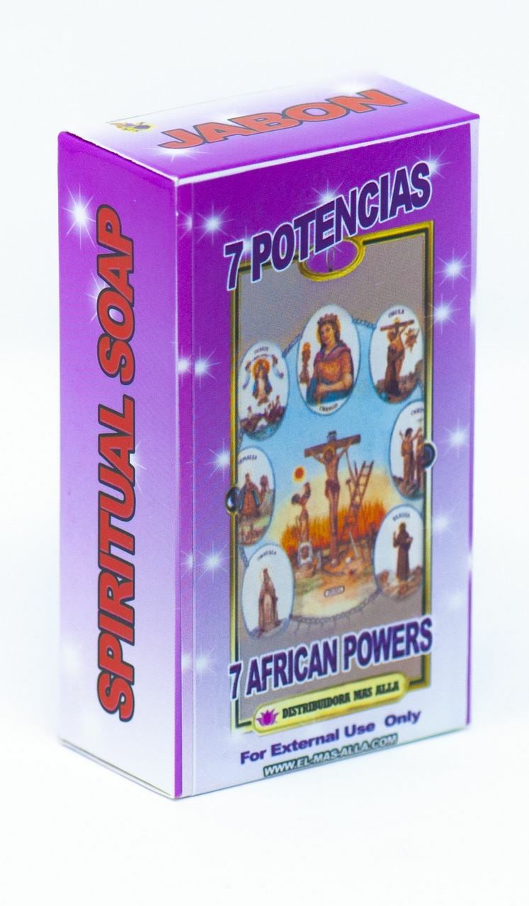 Jabon 7 Potencias Africanas  - Spiritual And Esoteric Bar Soap 7 African Powers