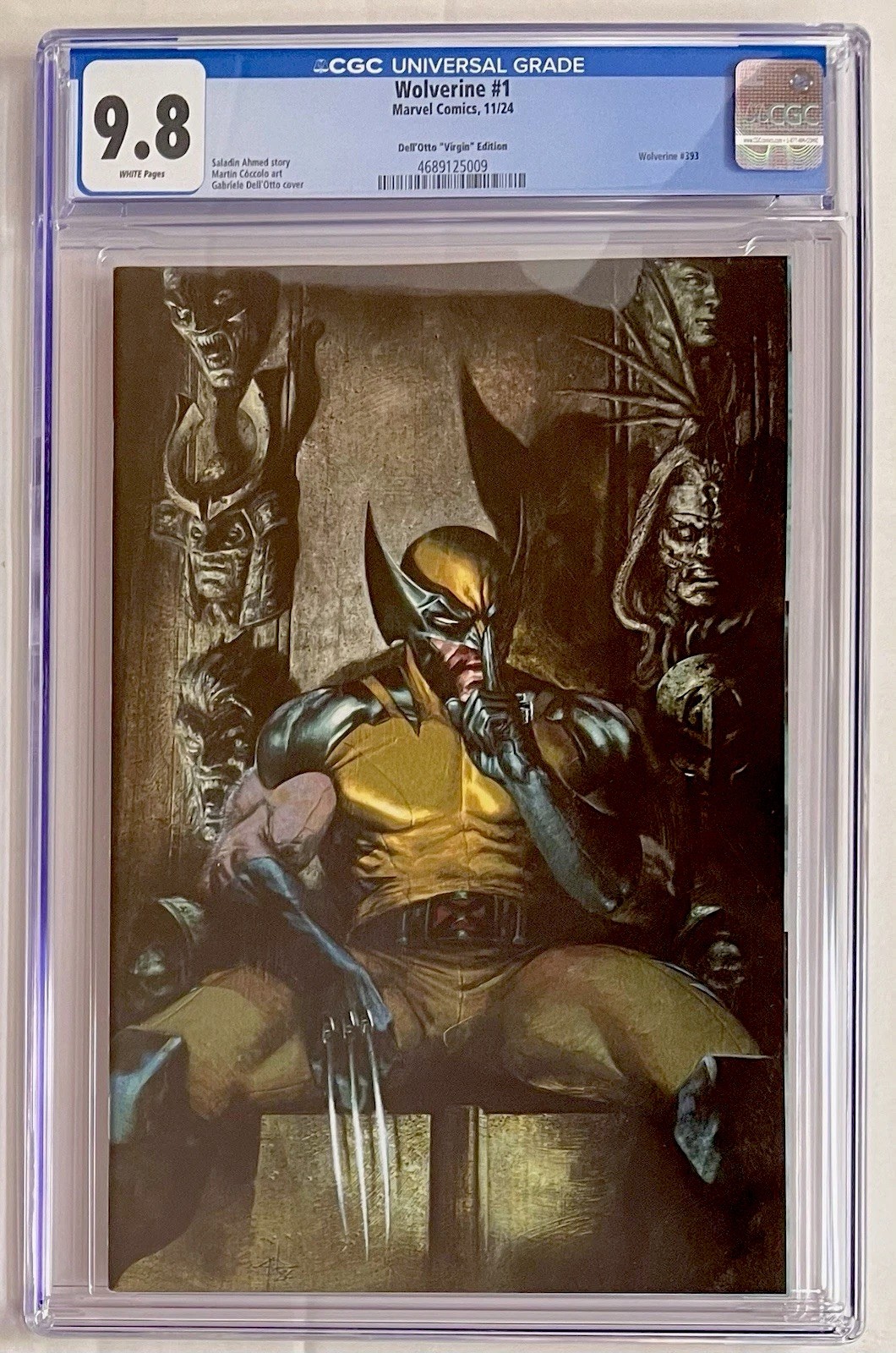 Wolverine #1 CGC 9.8 (2024) - Dell'Otto Virgin Edition New Slab