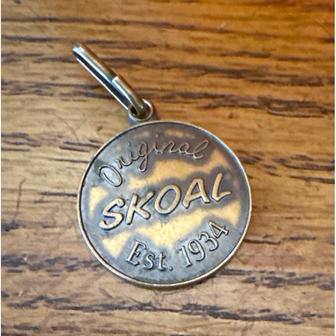 Vintage Skoal Tobacco Pendant Charm Key Fob Original Est 1934 Advertising Pull