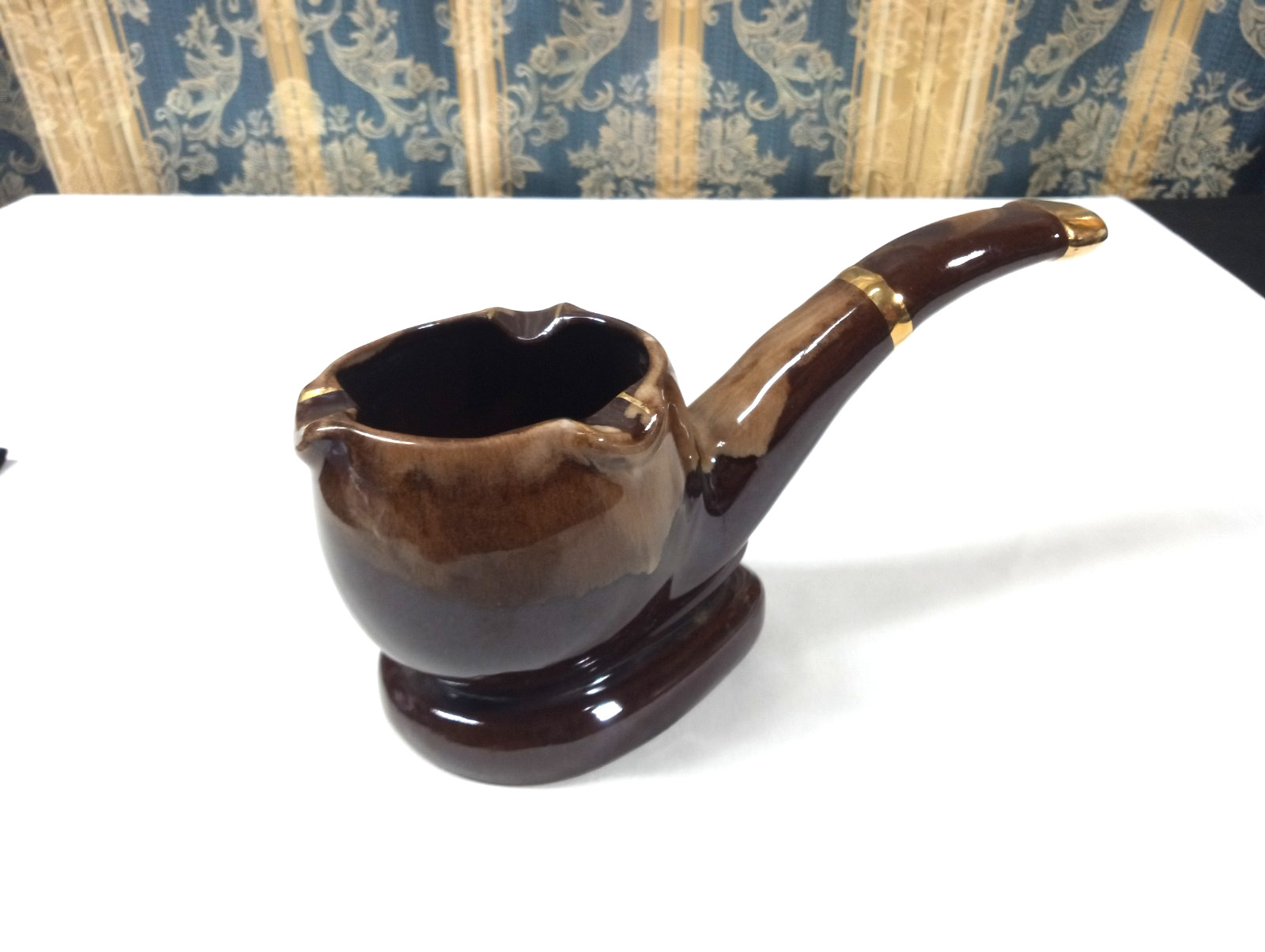 Vintage Pipe Shaped Ashtray Napco Pottery Napcoware Taiwan