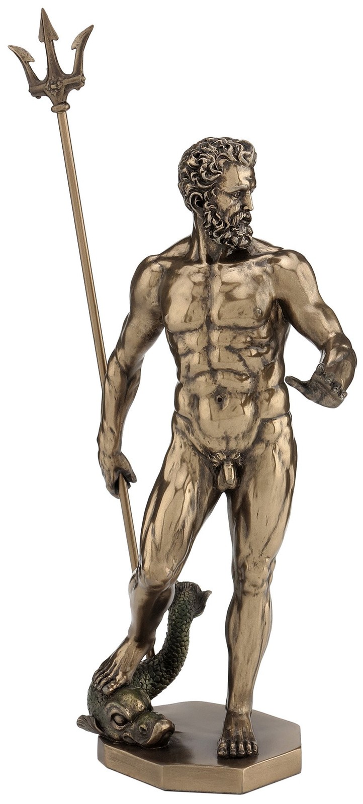 UNICORN STUDIO 11.75 Inch Greek Figure Poseidon with Trident Decor Gift Objet D
