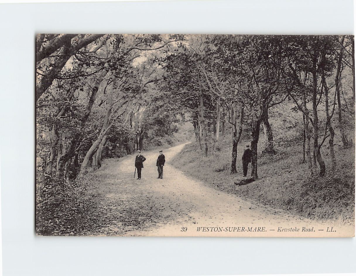 Postcard Kewstoke Road, Weston-Super-Mare, England