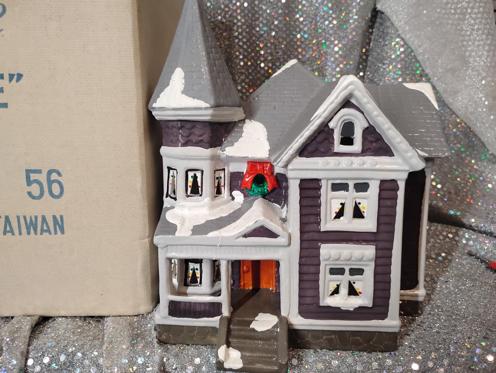 Dept. 56 Snow Village Spruce Place Victorian House 1986 With Box