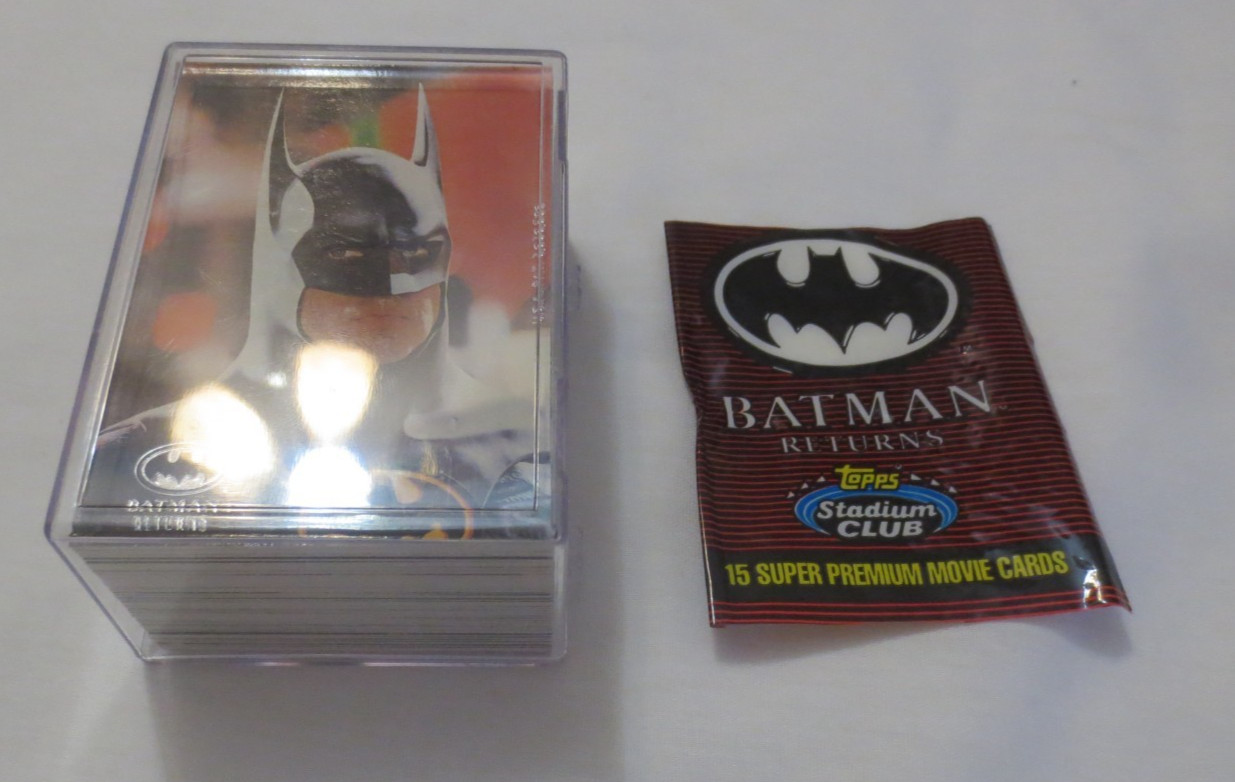 1992 Topps Stadium Club Batman Returns Complete Set of 100 Trading Cards