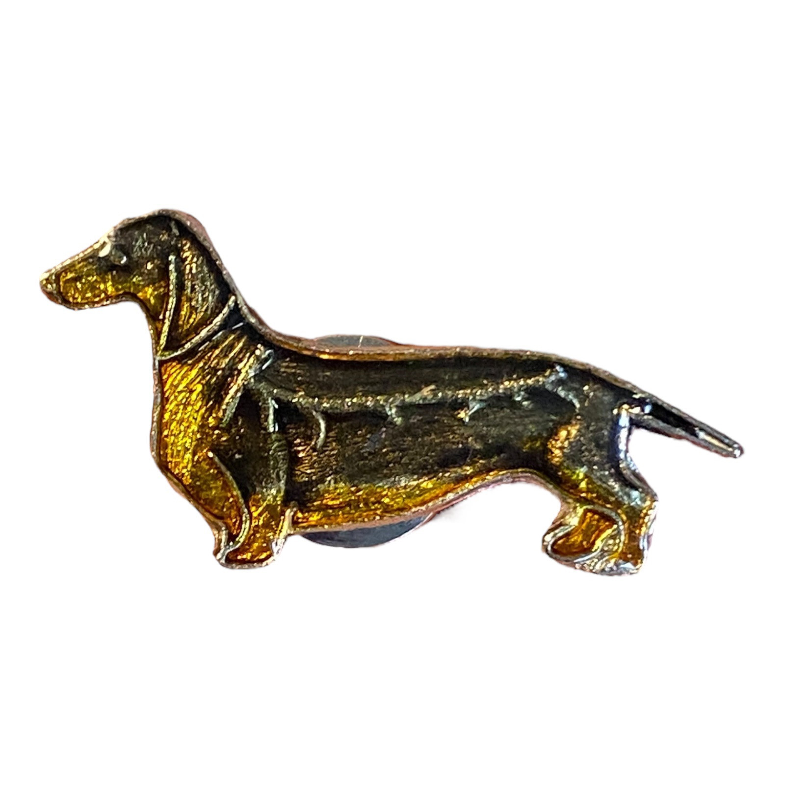 Dachshund Dog Tie Tack Lapel Hat Pin PinBack Weiner Weenie Puppy Enamel Brown
