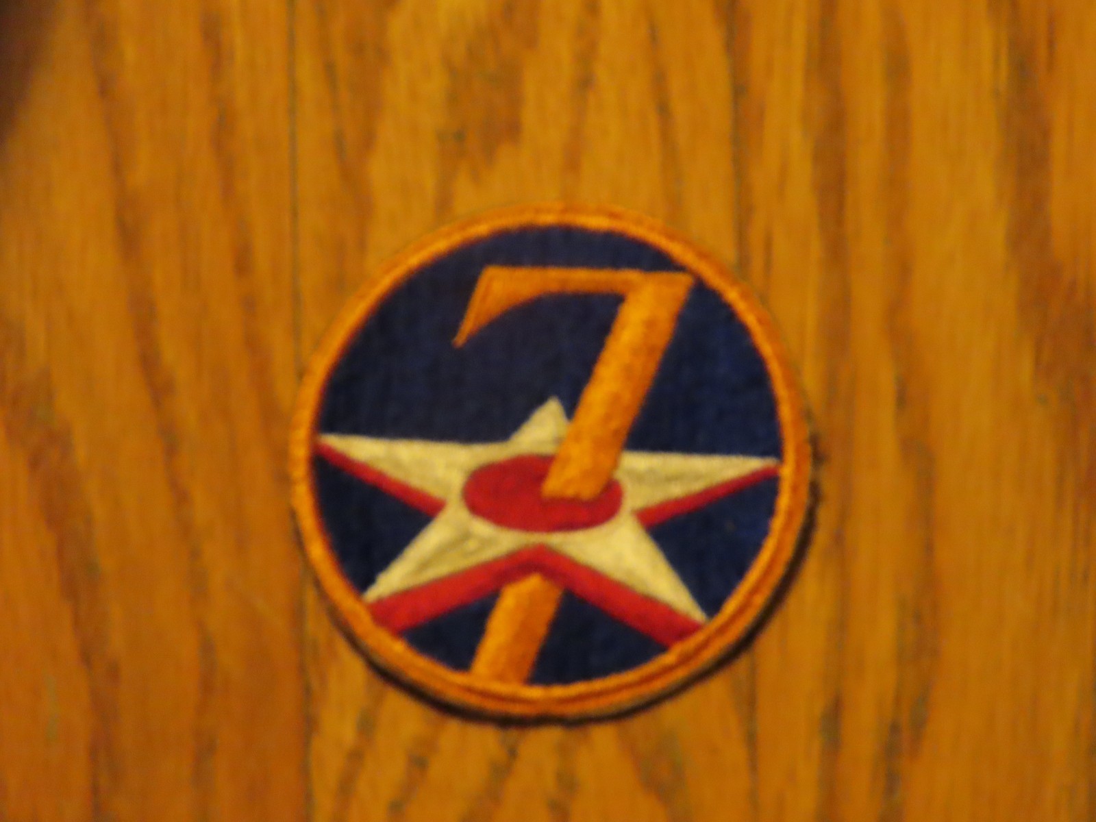 Vintage 7th Army Airforce Patch USAAF WWII Original Insignia US Military No Glow