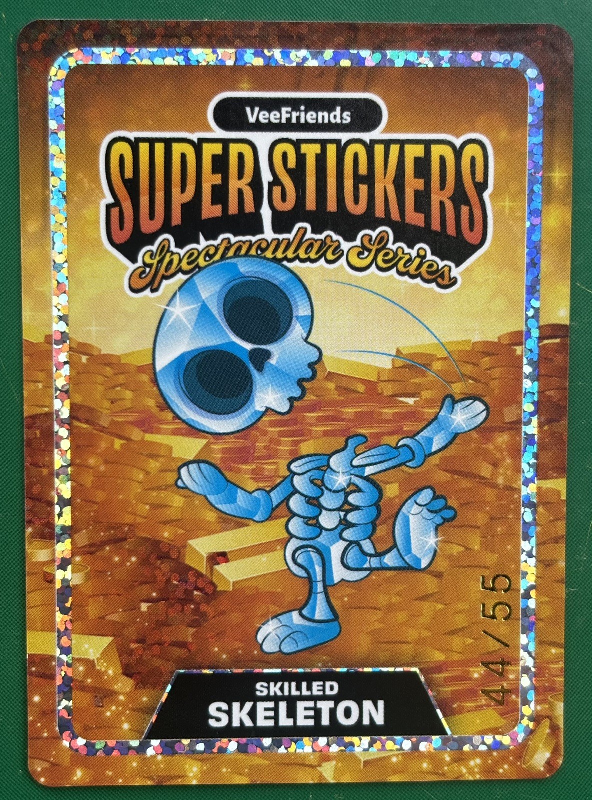 2026 Veefriends Spectacular Super Stickers Diamod/Gold Skilled Skeleton  44/55