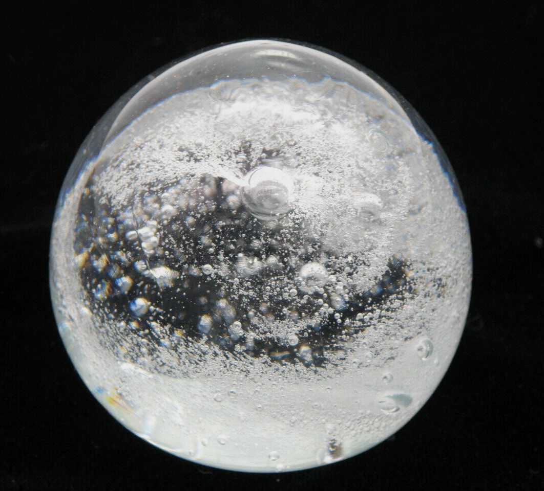 Vintage Art Glass Handmade Paperweight 2.25