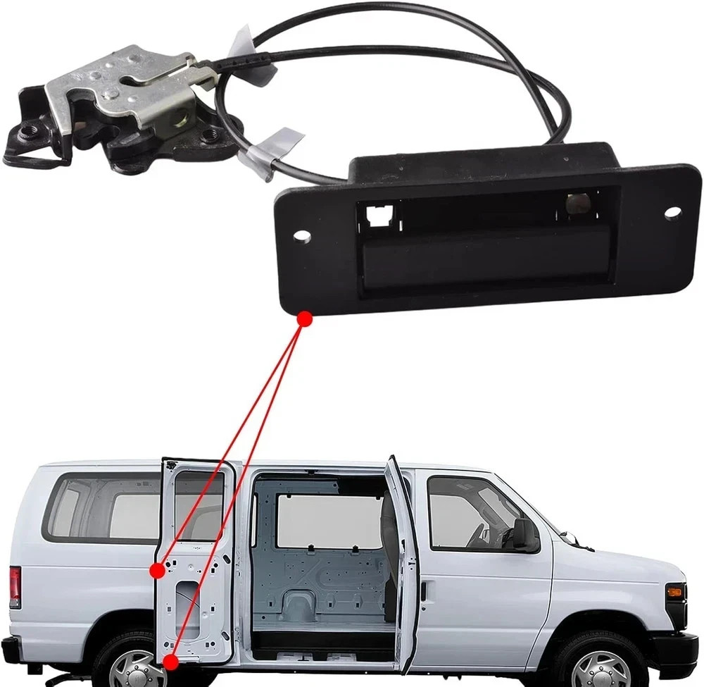E150 E250 E350 E450 Passenger Side Door Latch Handle Assembly Replacement
