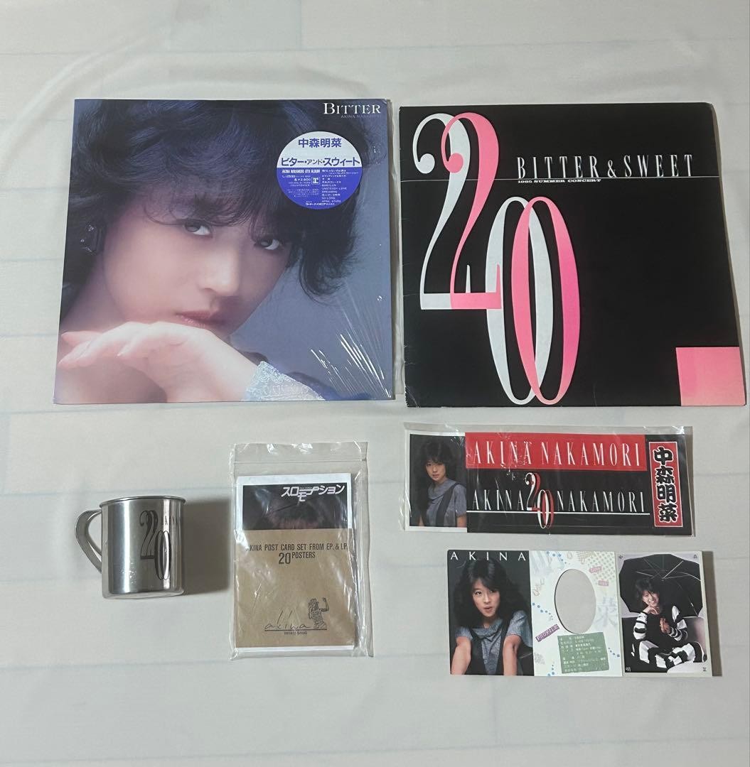 AKINA NAKAMORI Vintage Official Goods 15 Pcs Set Japan Tour Pamphlet Rare Book