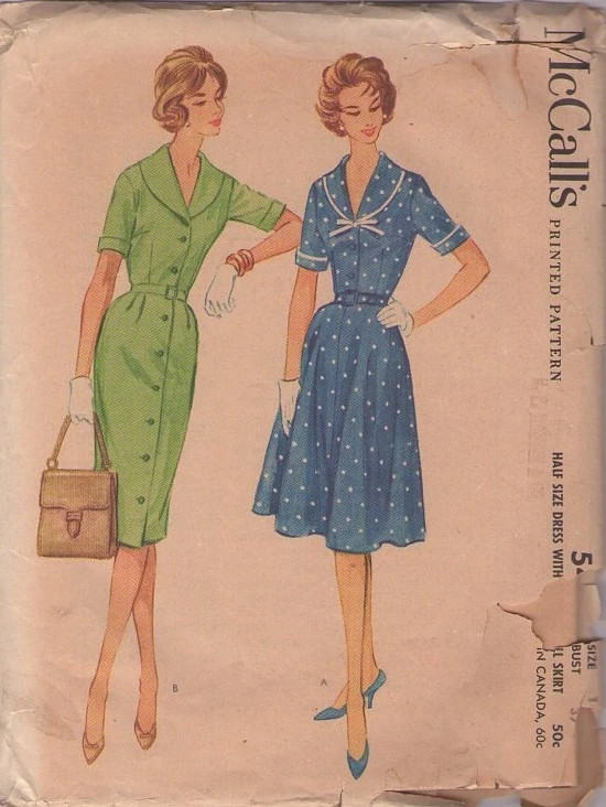 5420 McCALLS c.1961 - DRESS - Sz 20.5 B 41\