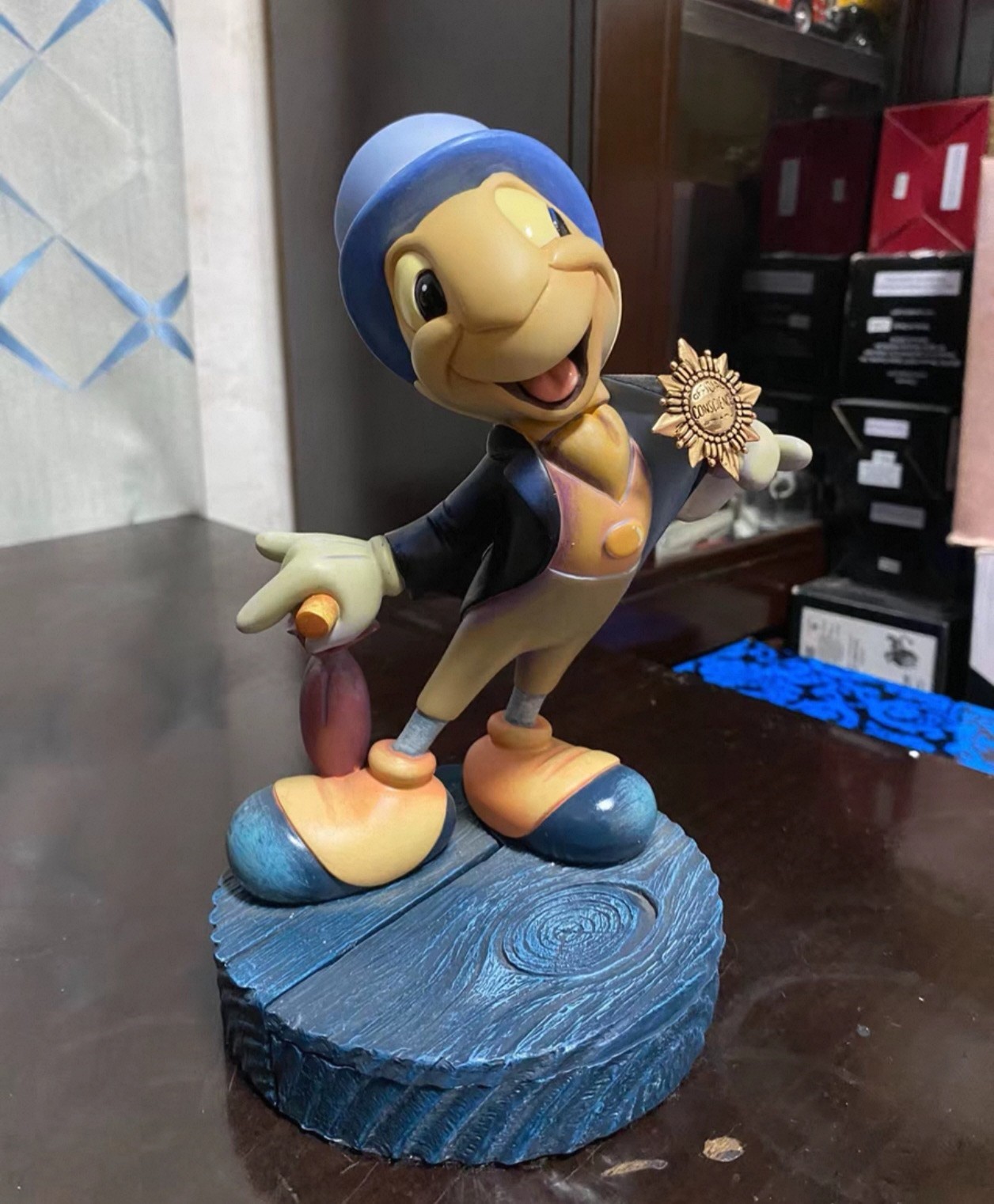 Jiminy Cricket Resin Figure Pinocchio Disney Collectible Statue