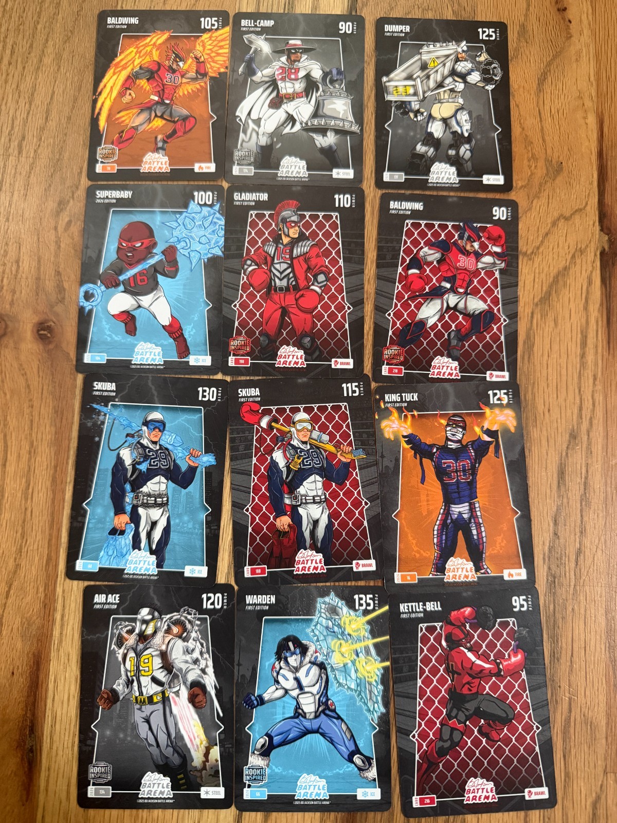2026 Bo Jackson Battle Arena 12 Card Lot 1st Edition Skubal Tucker Raleigh Ward