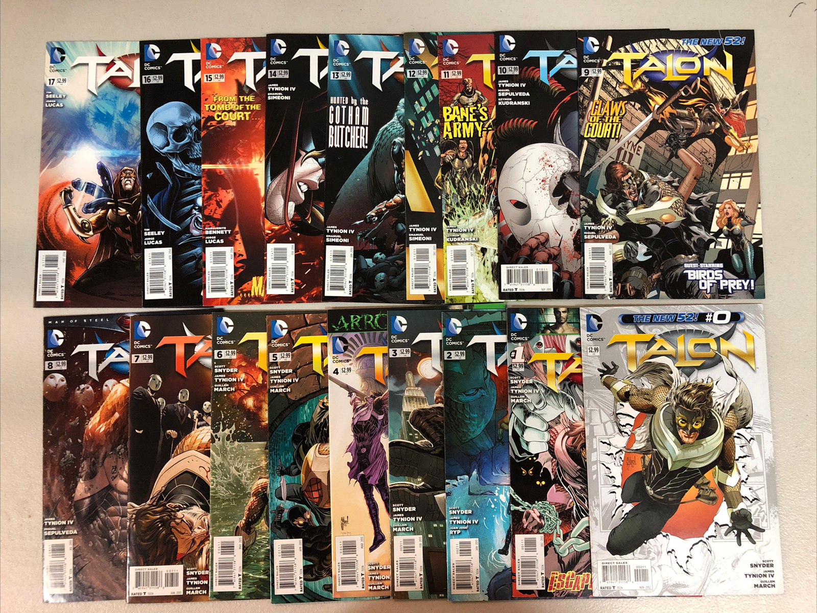 Talon New 52 (2012) #0, 1-17 (VF/NM) Complete Set from Court Of Owls/Batman DC
