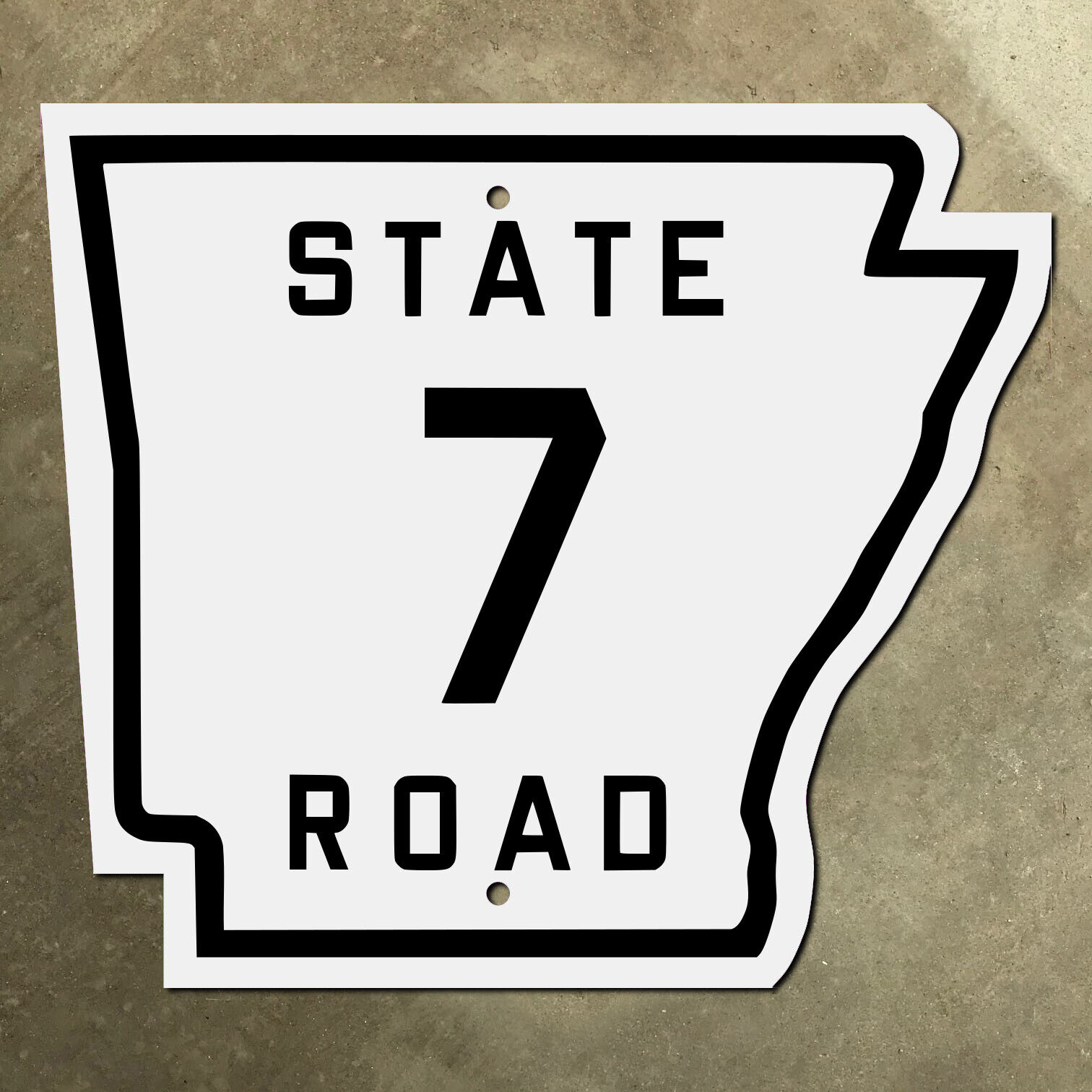 Arkansas state route 7 highway marker road sign 1920s 1930s
