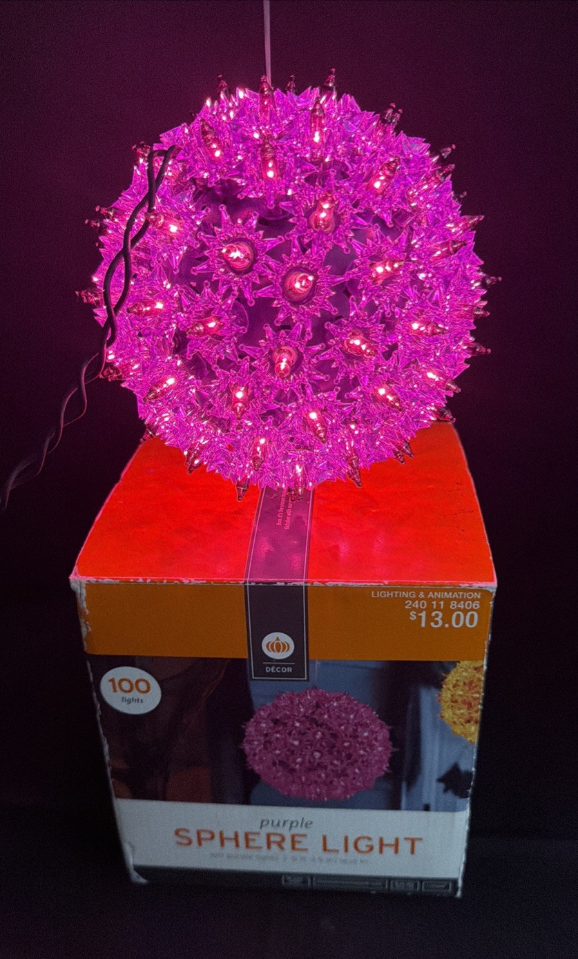 New Vtg 2012 Target Purple Sphere Light 6\