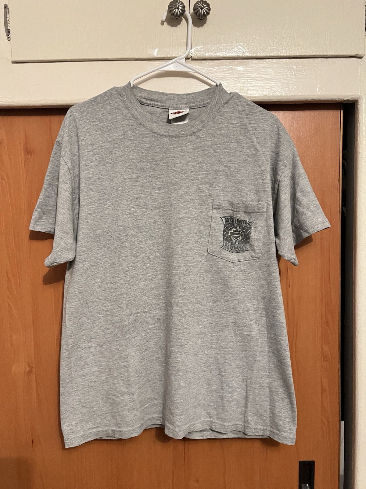 Harley-Davidson Vintage 90s Hanes Beefy T Pinup Girl Graphic Pueblo CO Large