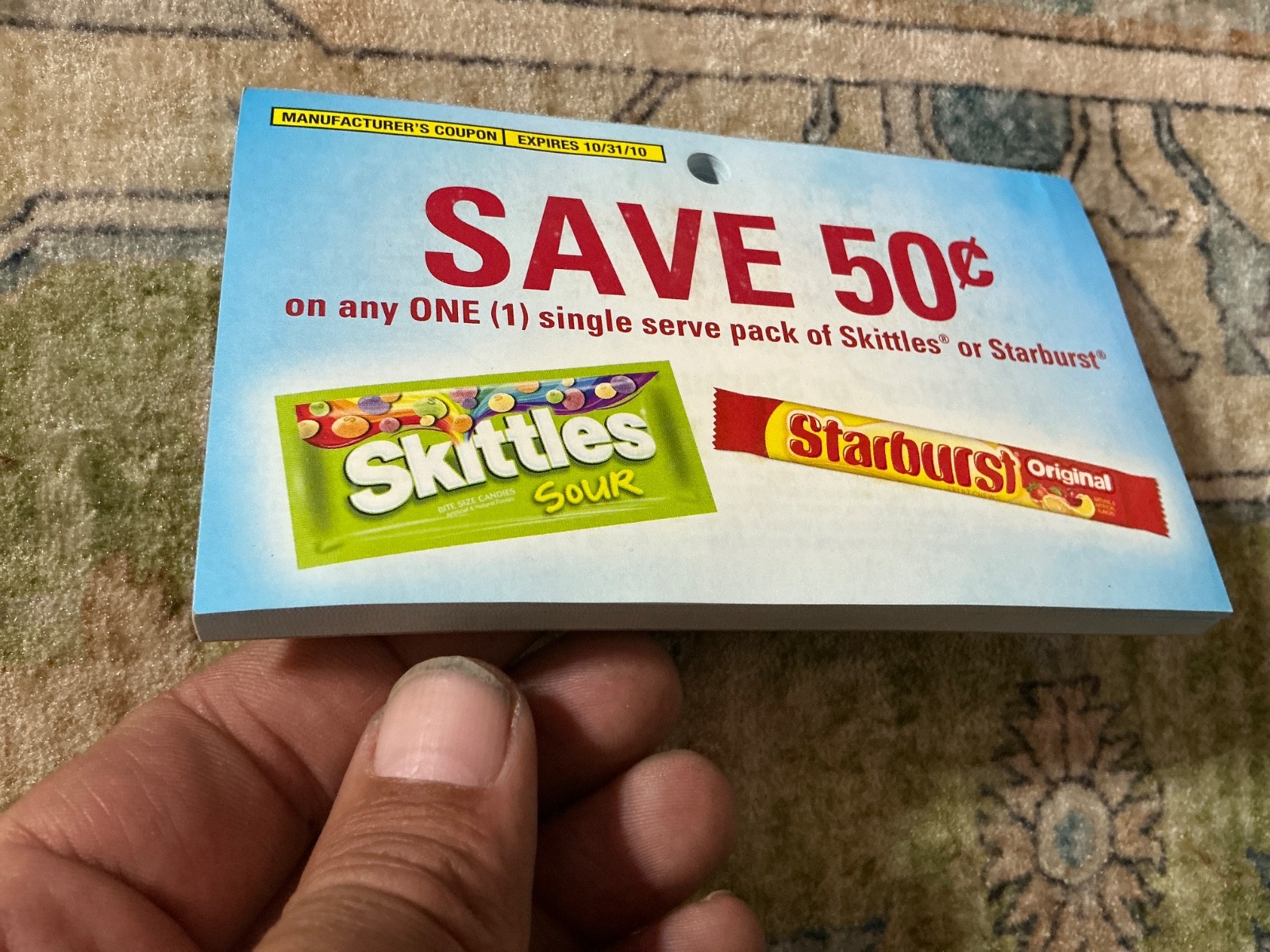 RARE Vintage 2010 Skittles Starburst Expired Coupon Pack LOT OF 50 Candy Ephemer