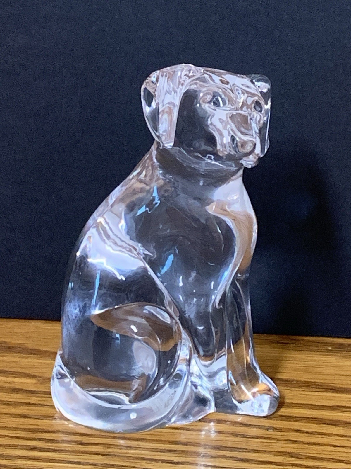LENOX Lead Crystal Vintage Dog Figurine 3.75” Germany