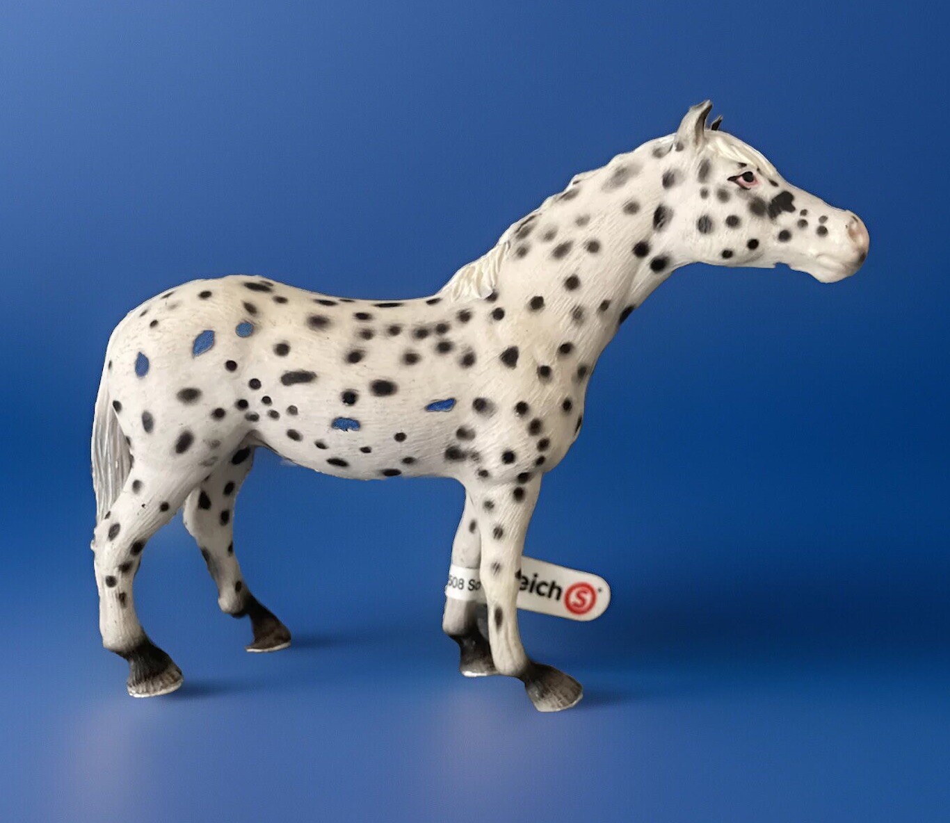 SCHLEICH 13617 Knabstrupper Appaloosa Mare Spotted Horse Figure 2006 RETIRED Tag