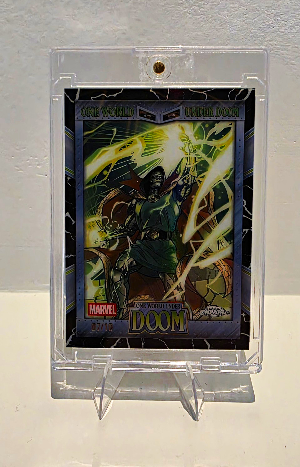 Topps 2026 Chrome Marvel One World Under Doom Doctor Doom OW-13 07/10