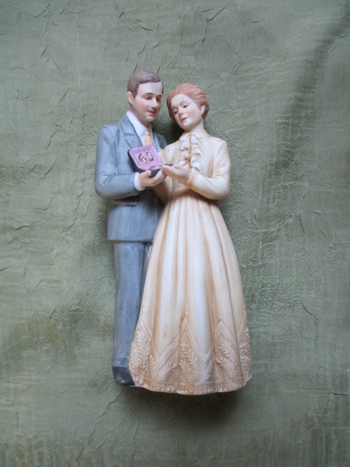 Enesco Figurine Treasured Memories Together 40th Anniversary Wedding 1983 E-3248