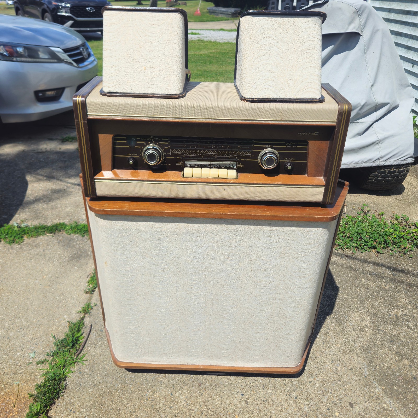 1957 Philips Norelco HiQ Bi-Ampli Vintage Radio (B6X62A) - Fully Working - MCM 1957 Philips Norelco HiQ Bi-Ampli Vintage Radio (B6X62A) - Fully Working - MCM