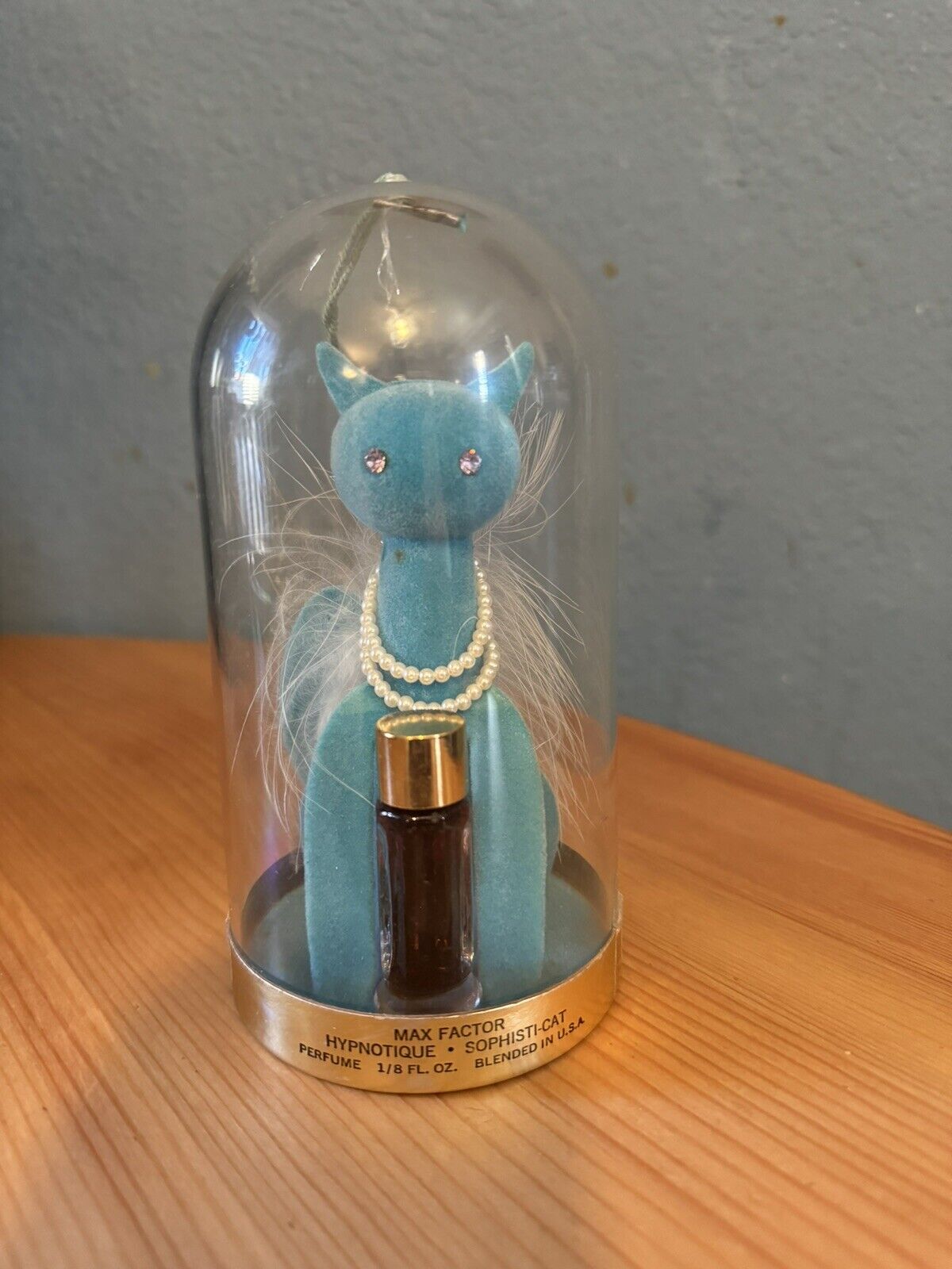 Vintage Max Factor Hypnotique Blue Cat Purple Crystal Eyes Sophisti-Cat Perfume