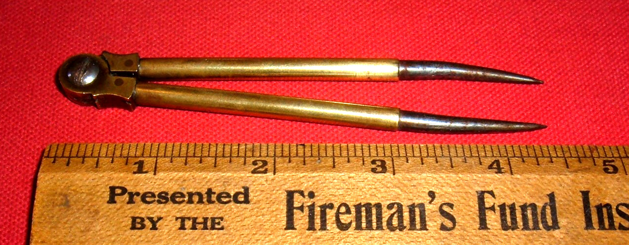 UNDER SAIL: Original (1700s) Original Naval Officer\'s Brass Divider