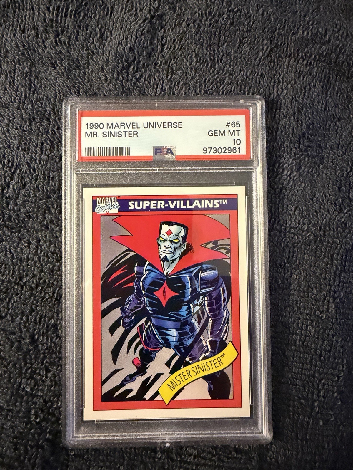 Mister Sinister - 1990 Impel Marvel Universe #65 PSA 10