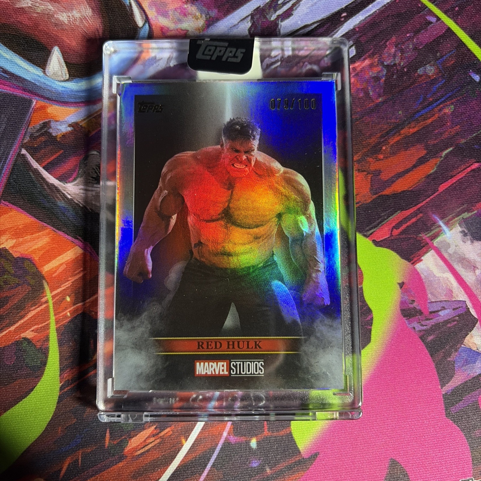 2026 Topps The Collector Marvel Red Hulk Encased 079/100