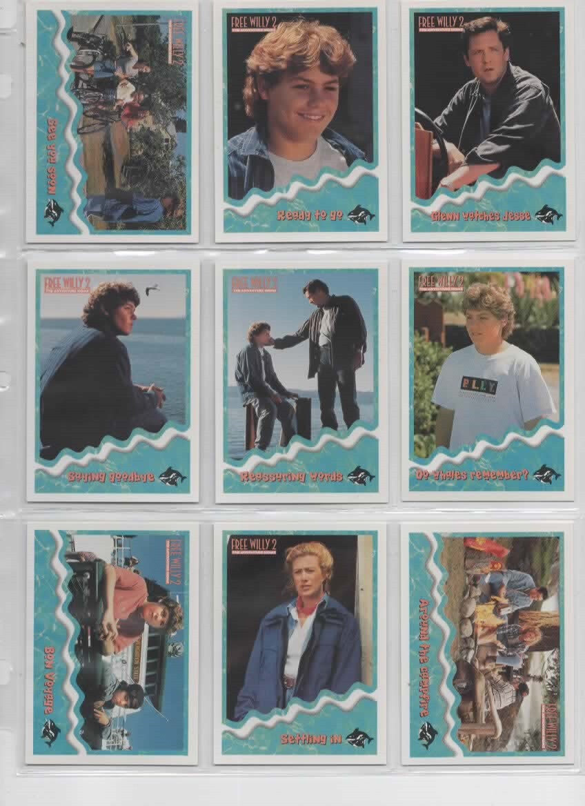Free Willy 2 1995 Skybox Movie Trading Card Set +Pop-Outs NEW OLD STOCK MINT