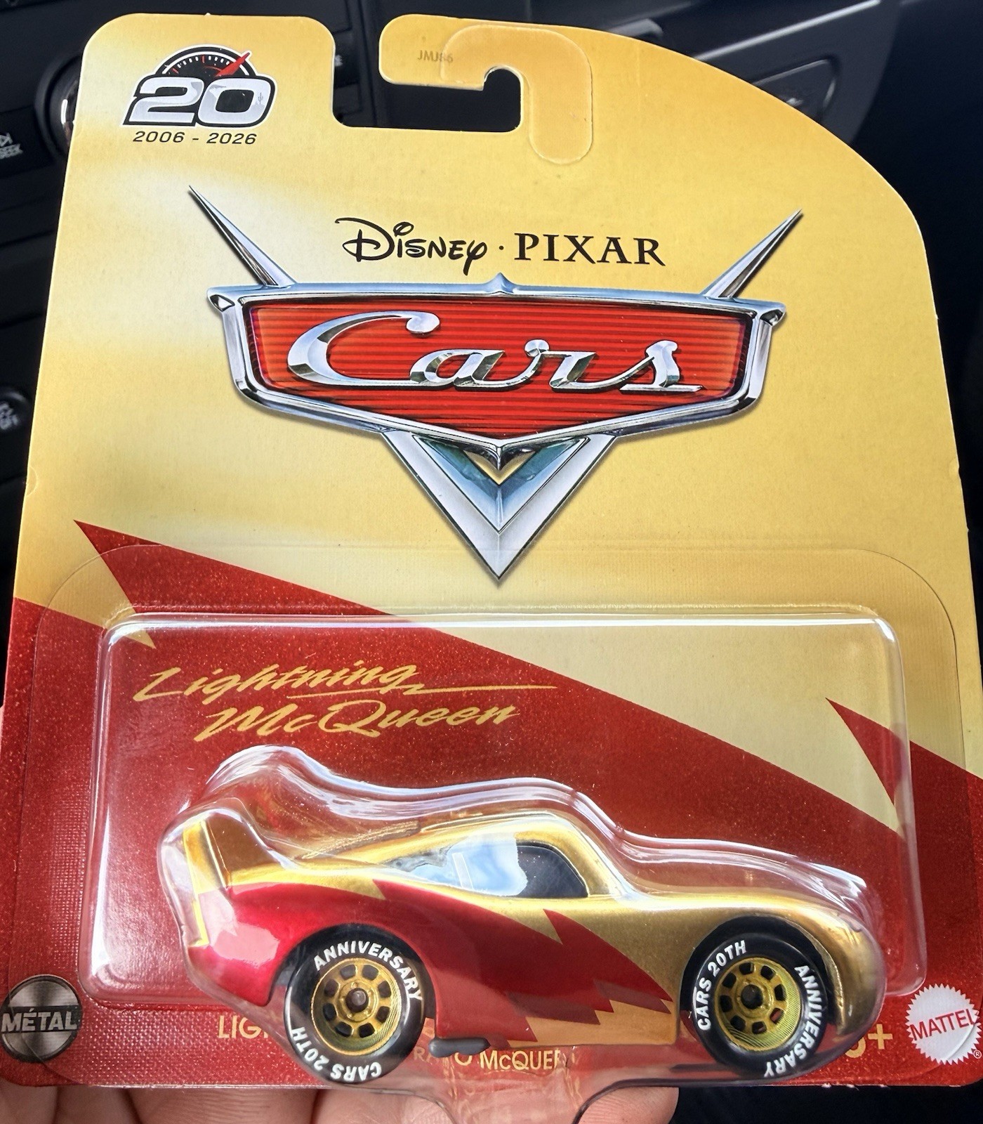 2026 Disney Pixar CARS 20th Anniversary GOLDEN Lightning McQueen