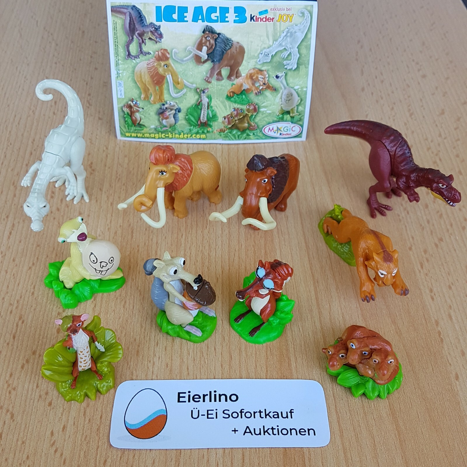 TOP KINDER SURPRISE SET - Ice Age 3 - MINT CONDITION 1.3\