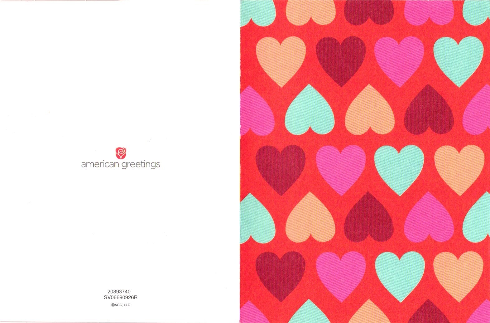 American Greetings Valentines Day Cards 12 Pack Multicolor Hearts.