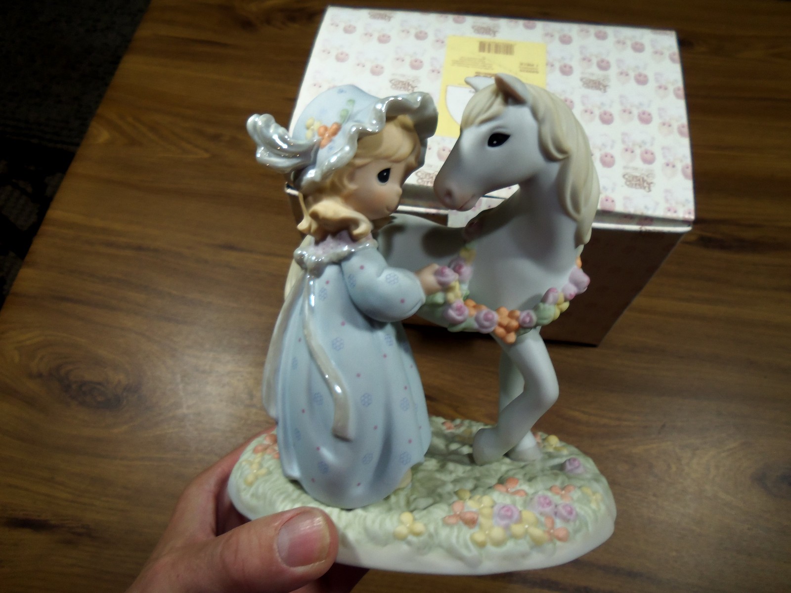 Precious Moments Peace In The Valley 1999 Porcelain Girl & Horse Sign #7