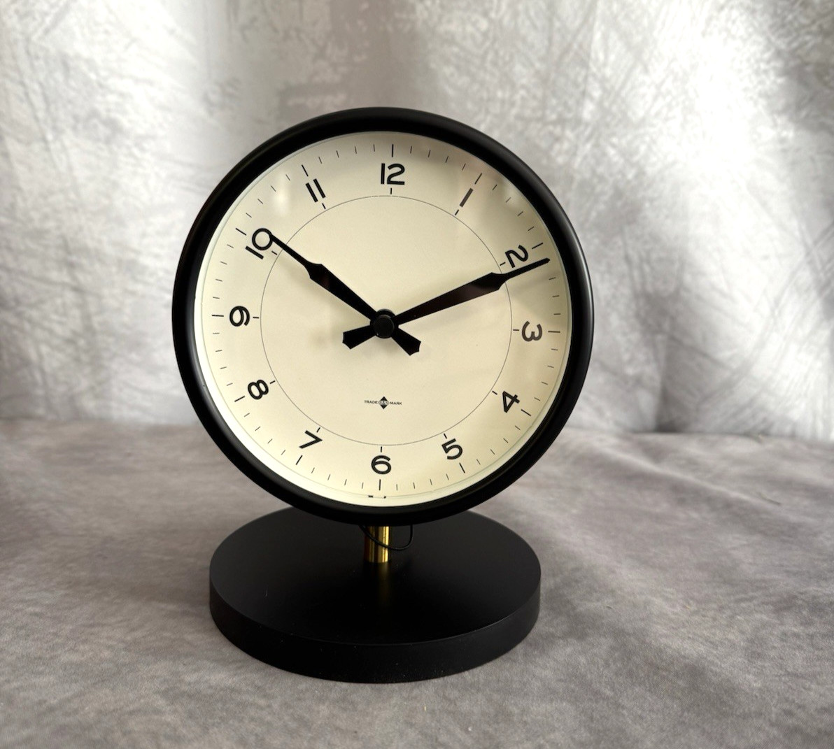 Threshold Tabletop Clock Matte Black