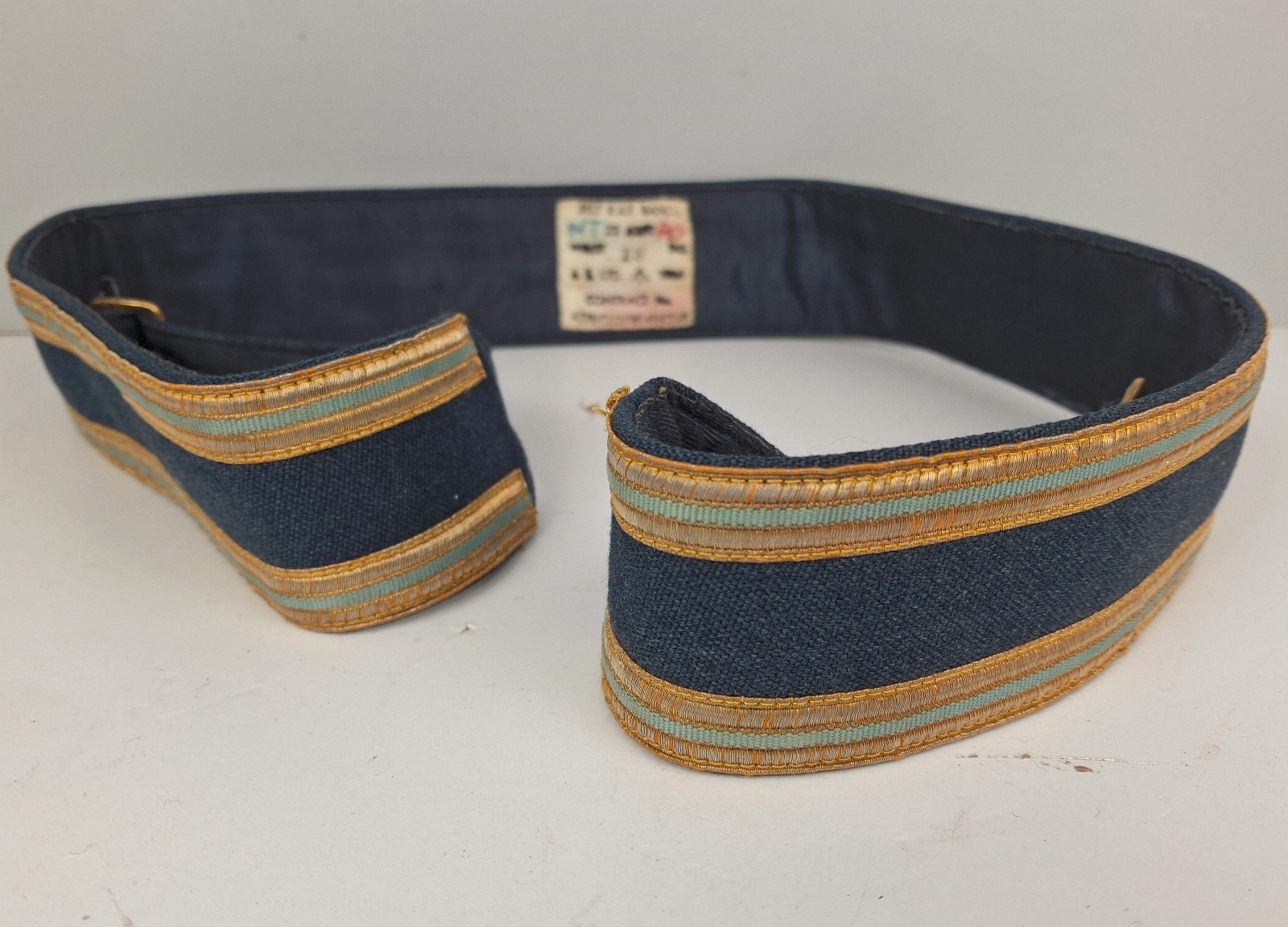 Genuine Vintage RAF Bands Ceremonial Belt Dated 1966 - Waist 28 inch Genuine Vintage RAF Bands Ceremonial Belt Dated 1966 - Waist 28 inch