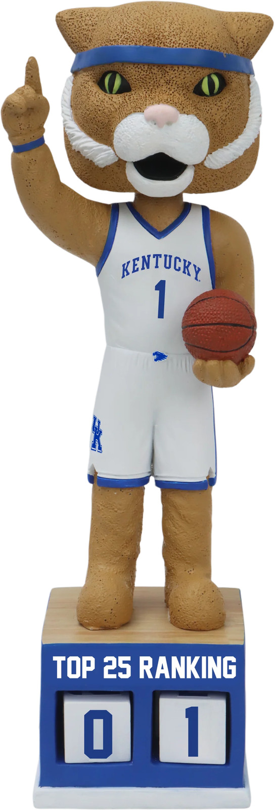 The Wildcat Kentucky Wildcats Basketball Top 25 Ranking Tracker Bobblehead