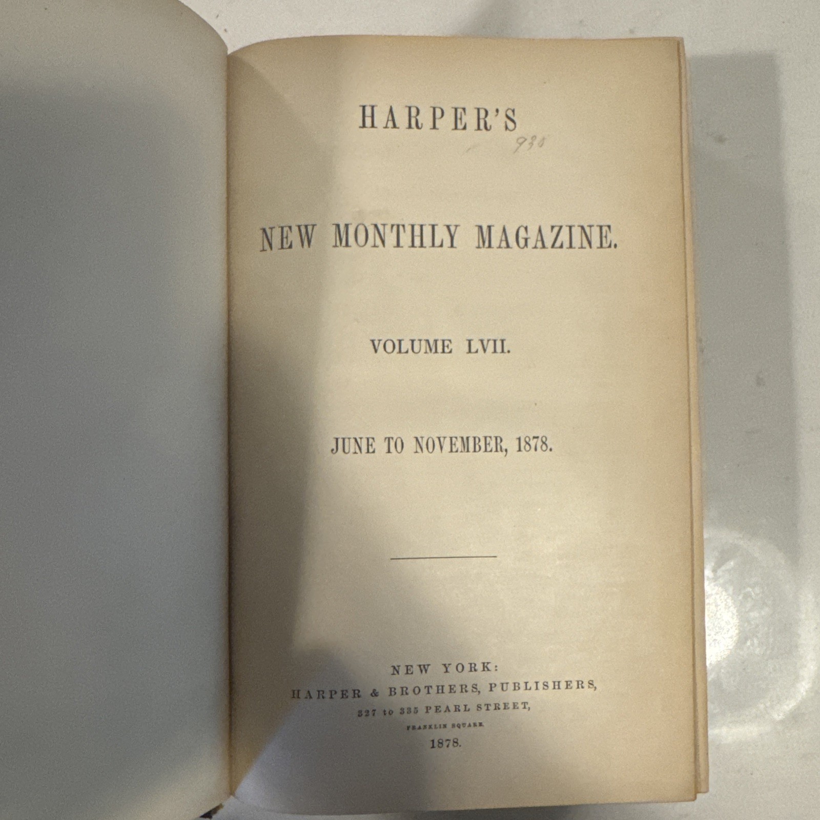 Volume 14 Harper's New Monthly Magazine Book Pre Civil War Dec 1856-May 1857