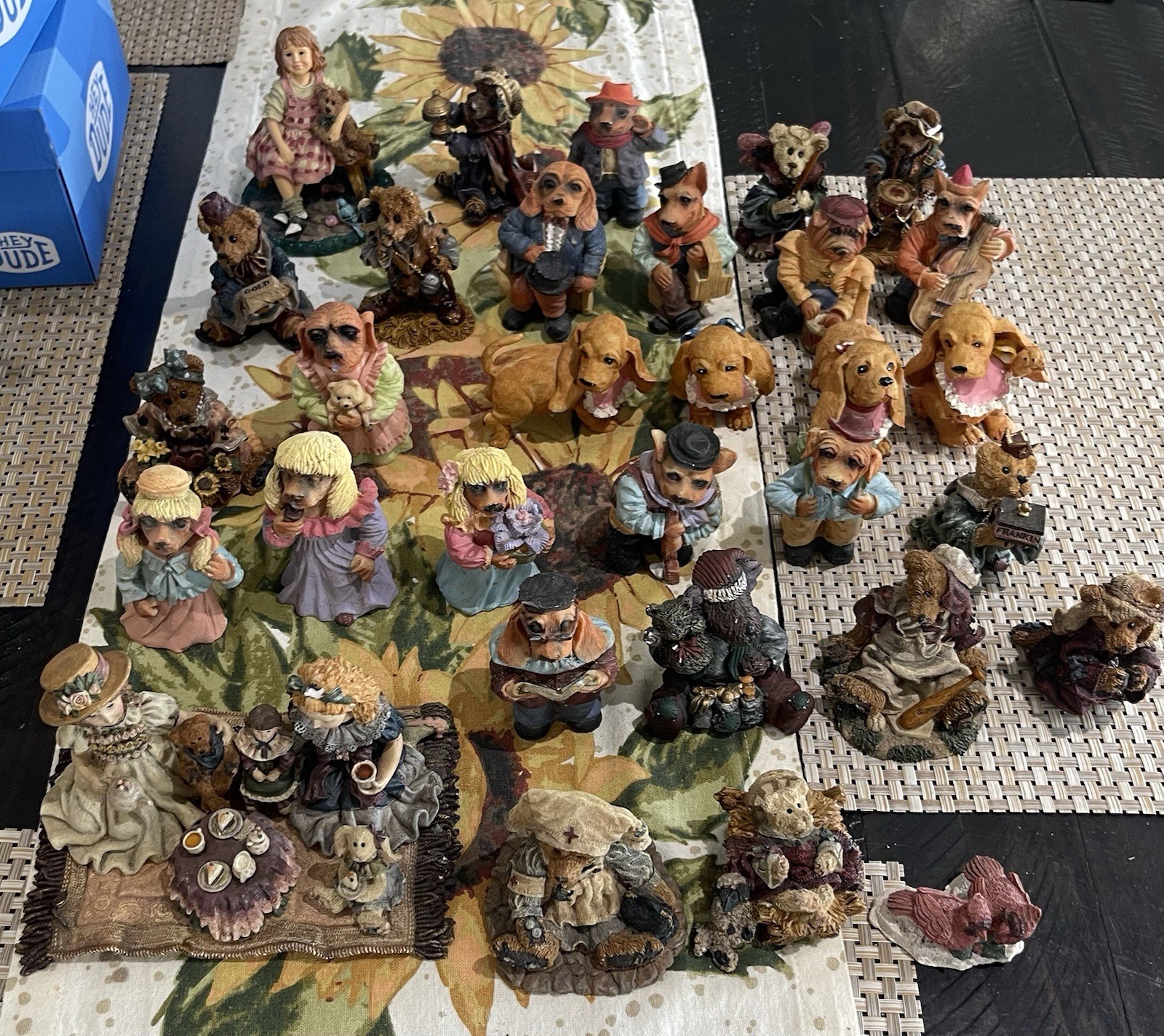 Boys Bears- Animal Figurine Lot - Assorted Bear, Mouse & Dog, Various Styles