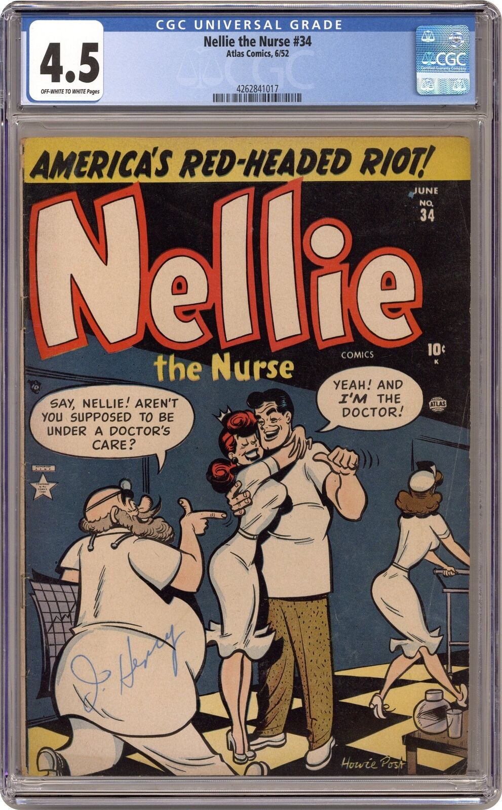 Nellie the Nurse #34 CGC 4.5 1952 4262841017